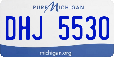 MI license plate DHJ5530