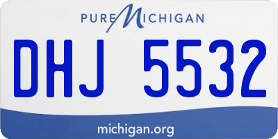 MI license plate DHJ5532
