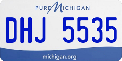 MI license plate DHJ5535
