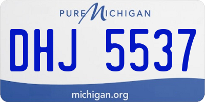 MI license plate DHJ5537