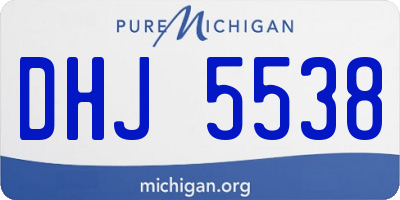 MI license plate DHJ5538