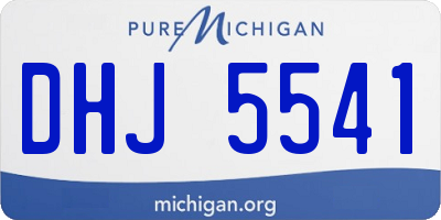 MI license plate DHJ5541