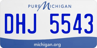 MI license plate DHJ5543