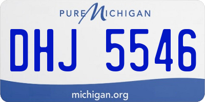 MI license plate DHJ5546