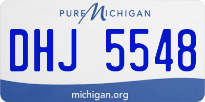 MI license plate DHJ5548