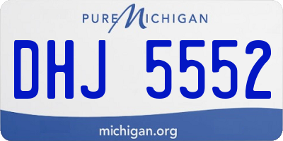 MI license plate DHJ5552