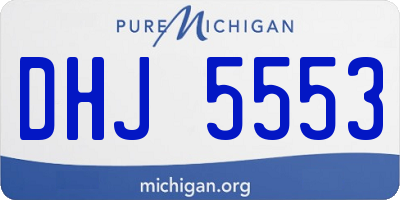 MI license plate DHJ5553