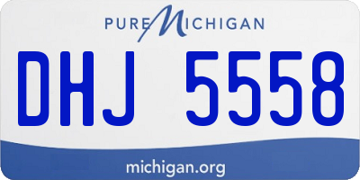 MI license plate DHJ5558
