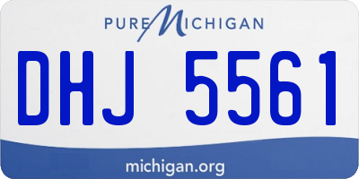 MI license plate DHJ5561