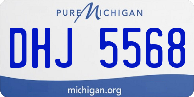 MI license plate DHJ5568