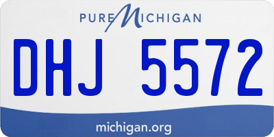 MI license plate DHJ5572