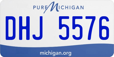 MI license plate DHJ5576