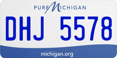 MI license plate DHJ5578