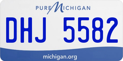 MI license plate DHJ5582