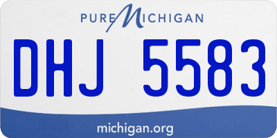 MI license plate DHJ5583
