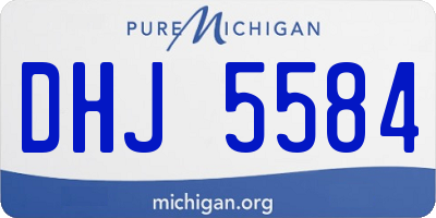 MI license plate DHJ5584
