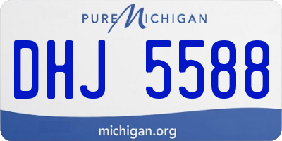 MI license plate DHJ5588