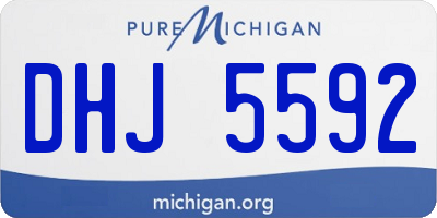 MI license plate DHJ5592