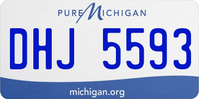 MI license plate DHJ5593