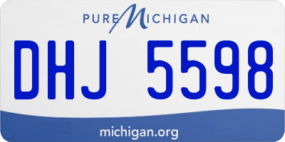 MI license plate DHJ5598