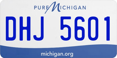 MI license plate DHJ5601