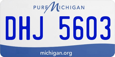 MI license plate DHJ5603