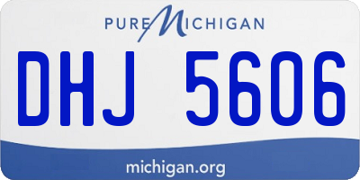 MI license plate DHJ5606