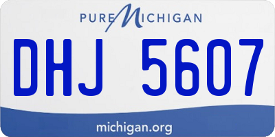 MI license plate DHJ5607
