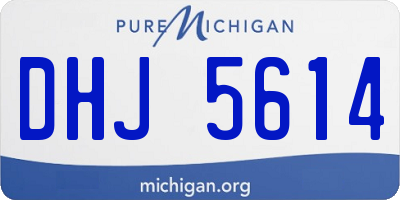 MI license plate DHJ5614