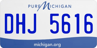 MI license plate DHJ5616