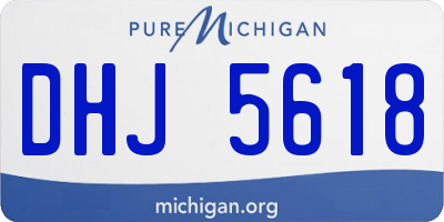 MI license plate DHJ5618