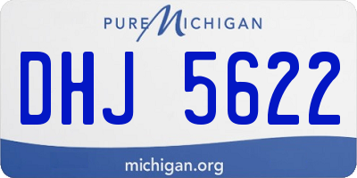 MI license plate DHJ5622