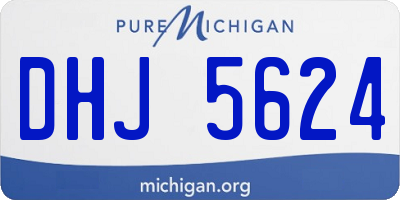 MI license plate DHJ5624