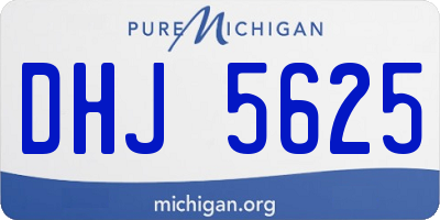 MI license plate DHJ5625