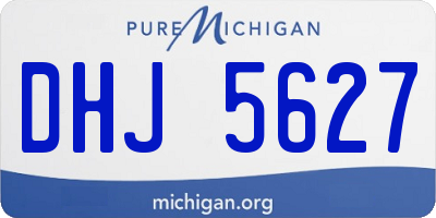 MI license plate DHJ5627