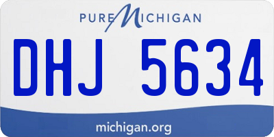 MI license plate DHJ5634