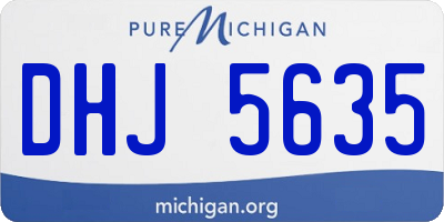 MI license plate DHJ5635