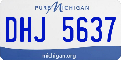 MI license plate DHJ5637