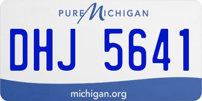 MI license plate DHJ5641