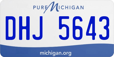 MI license plate DHJ5643
