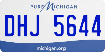 MI license plate DHJ5644