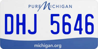 MI license plate DHJ5646