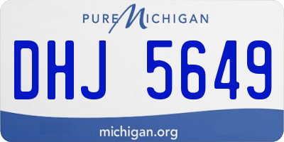 MI license plate DHJ5649