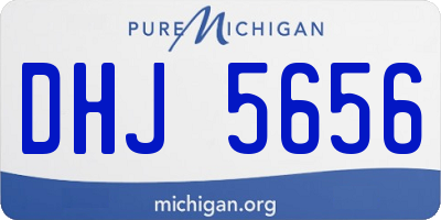 MI license plate DHJ5656