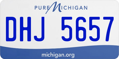 MI license plate DHJ5657