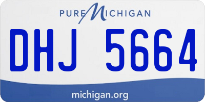 MI license plate DHJ5664