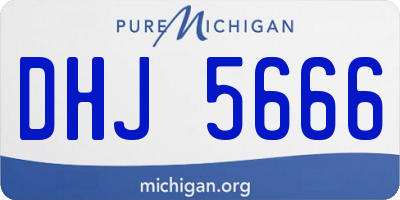 MI license plate DHJ5666