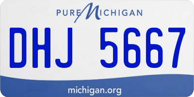 MI license plate DHJ5667