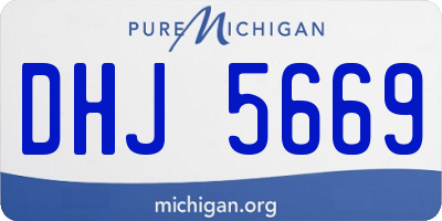 MI license plate DHJ5669