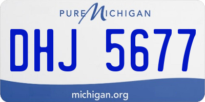 MI license plate DHJ5677